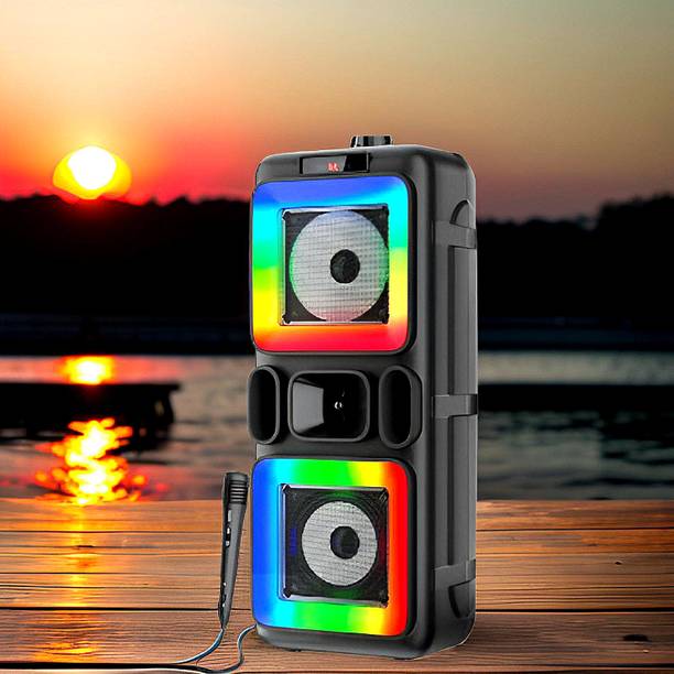 GUGGU Pushpa (Bluetooth Speaker with mic) 40W Stereo Sound (Home Theater) ED54 40 W Bluetooth Speaker