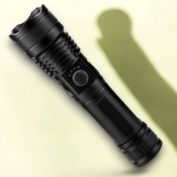 Stybits C86 (ZOOMABLE METAL)5 Modes Flashlight, Super Bright 100W Light 10 W Bluetooth Speaker