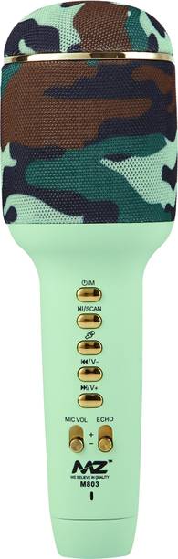 MZ M803-Karaoke MIC with Speaker-Rechargeable FM Radio Voice Changer Microphone