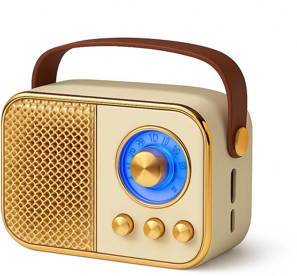 NextFusion Bluetooth FM Radio Speaker 6W |Deep Bass & Portable Boombox 8 W Bluetooth Speaker