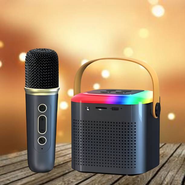 FRONY Bluetooth Speaker Support FM/AUX/USB With Karaoke Mic and High Quality SoundR77 10 W Bluetooth Speaker