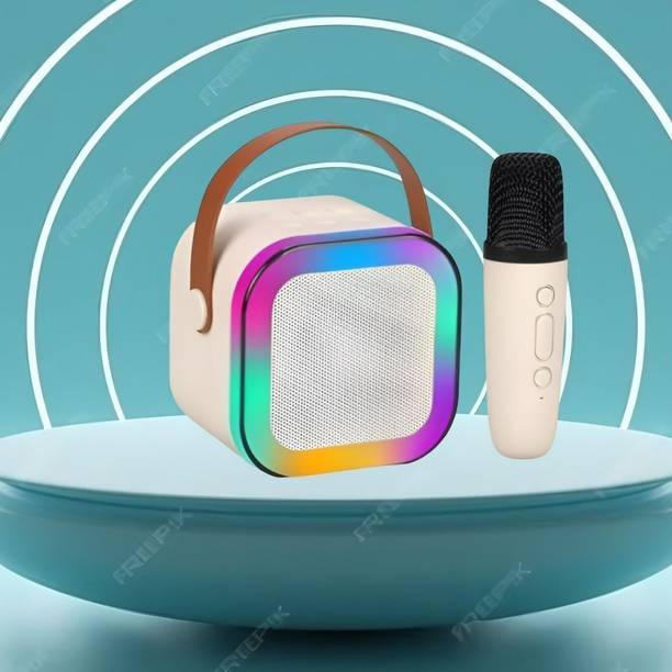 AAC Bluetooth Speaker with mic Karaoke, FM Radio, AUX, USB, SD, RGB Light EffectN178 10 W Bluetooth Speaker