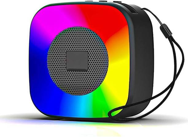 F FERONS Powerpact Bass Stereo Audio spiral led lighting portable wireless Rechargeable 5 W Bluetooth Speaker