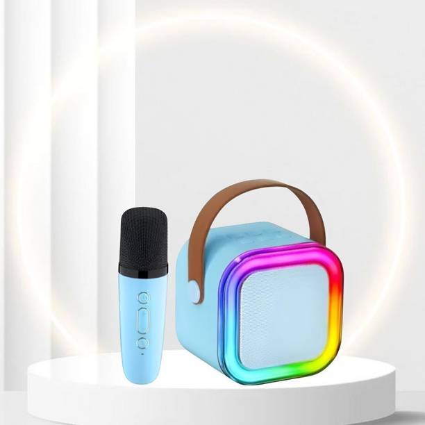 stupefying Bluetooth Speaker with mic Karaoke, FM Radio, AUX, USB, SD, RGB Light EffectN439 5.6 W Bluetooth Speaker