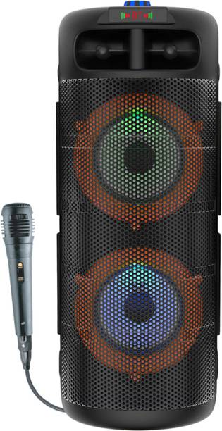 V WORTEX 40W Bluetooth Speaker with Deep Bass, RGB Lights, 4H Battery 40 W Bluetooth Speaker