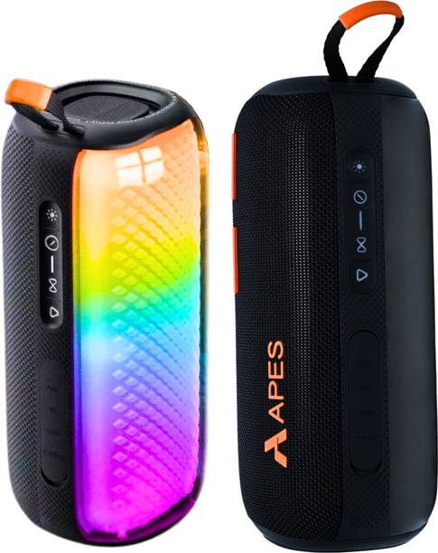 APES Lightwave Bluetooth Speaker, 8Hrs Playtime,TWS Couplet Feature,Dynamic RGB LED's 20 W Bluetooth Speaker