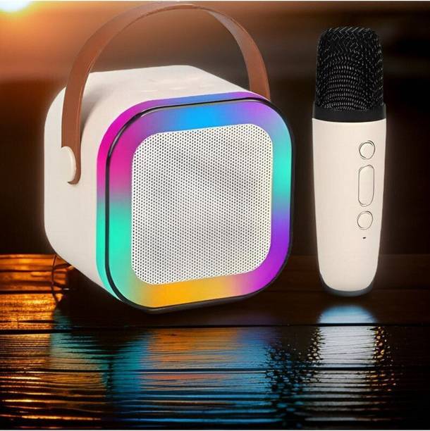 sickle Bluetooth Speaker with mic Karaoke, FM Radio, AUX, USB, SD, RGB Light EffectN352 16 W Bluetooth Speaker