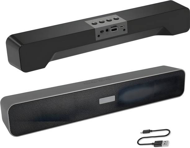 RZW Bluetooth Soundbar with 2X Bass | Up to 5 hrs of Playback | Bluetooth 5.3, Aux 20 W Bluetooth Speaker