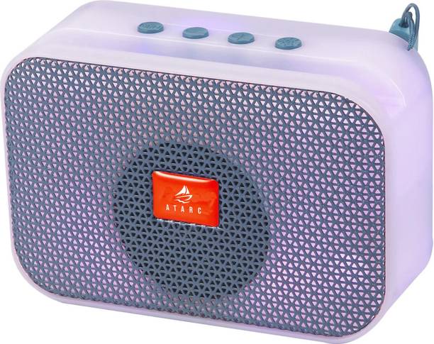 ATARC AT-611 Ultimate Hi-fi Stereo Sound Surround Upto 08 Hours Playback RGB Light 5 W Bluetooth Speaker