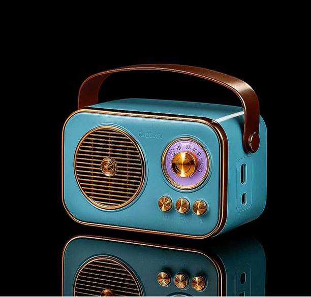 Coracao Mini Retro Radio FM Speaker with AUX, USB, TF Card & MP3 Compatibility 8 W Bluetooth Speaker