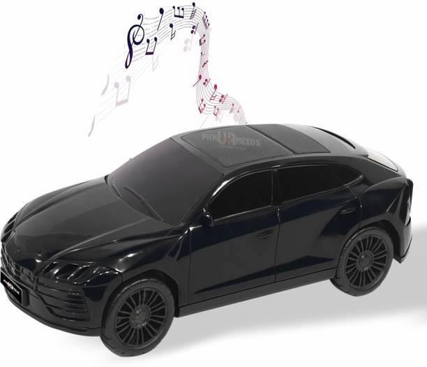 Pick Ur Needs Car-Shaped Speaker – RGB LED Light, USB/FM/SD Card, Type-C,Portable Stereo Sound 5 W Bluetooth Speaker