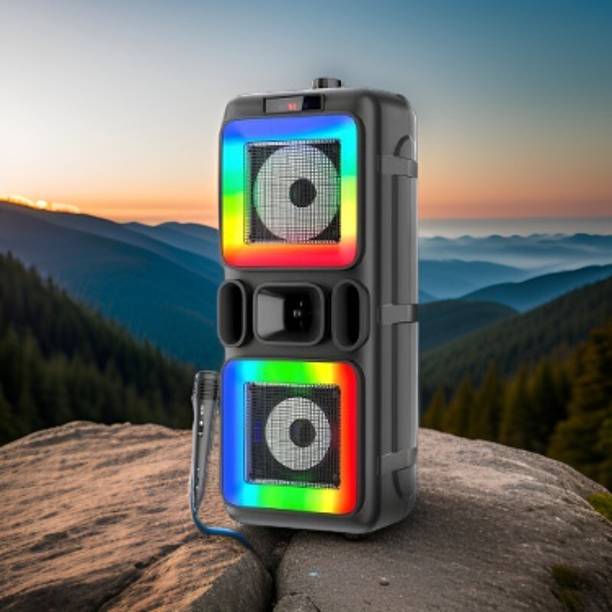 FRONY S56_Pushpa Beast 1200 Bluetooth Speaker with Karaoke Mic & RGB Lights 14 W Bluetooth Speaker
