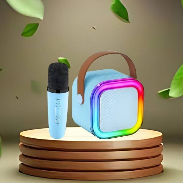 sickle Bluetooth Speaker with mic Karaoke, FM Radio, AUX, USB, SD, RGB Light EffectN410 5 W Bluetooth Speaker