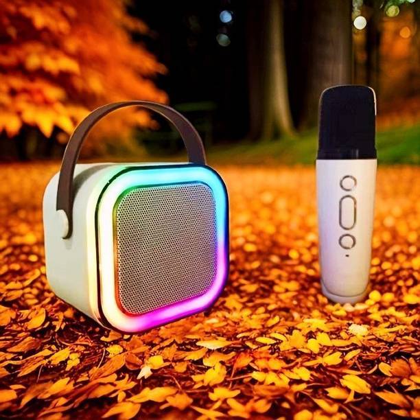 Raptor Karaoke Speaker K12: Party POP Wireless Bluetooth Speaker with Mic, RGB 472 9 W Bluetooth Speaker