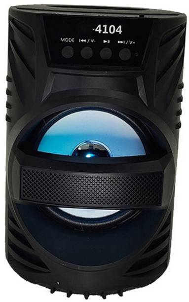 RECTITUDE Rechargeable Battery & Led Light Speaker for Desktop PC | Aux SD Card Home Audio 6 W Bluetooth Speaker