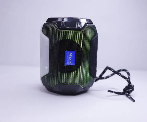 WOOS 3D Sound Bluetooth Speaker with High Bass Inbuilt Light Super Bass 10 W Bluetooth Speaker