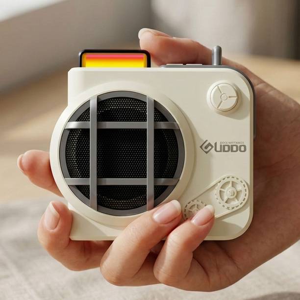 uddo Zoom Portable Bluetooth Speaker with RGB LED, Heavy Bass Dual Pairing & FM Radio 10 W Bluetooth Speaker