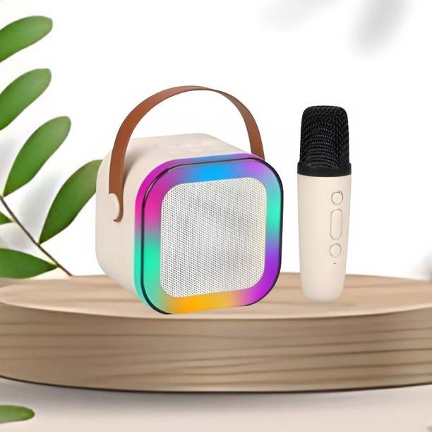 Bitveylo Bluetooth Speaker with mic Karaoke, FM Radio, AUX, USB, SD, RGB Light EffectN207 5 W Bluetooth Speaker