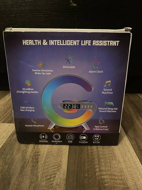 VOLTegIC Mobile Phone Bedside Night Light Wireless Charging, Creative Speaker 5 W Bluetooth Speaker