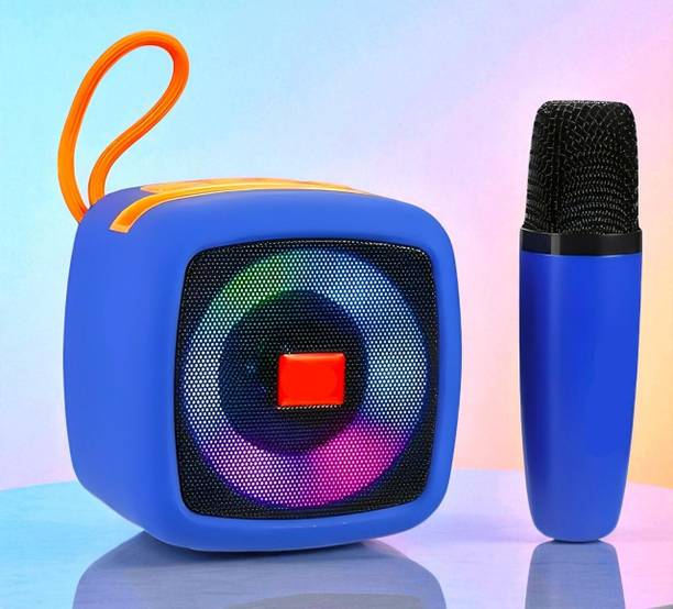 Sagaft X174 Karaoke Speaker with Wireless Mic–Powerful Bass, Echo Control, Rechargeable 5 W Bluetooth Speaker