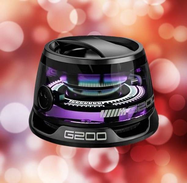 DAKSHWAY Portable Magnetic Wireless Speaker with Deep Bass & LED Lighting S65 5 W Bluetooth Speaker