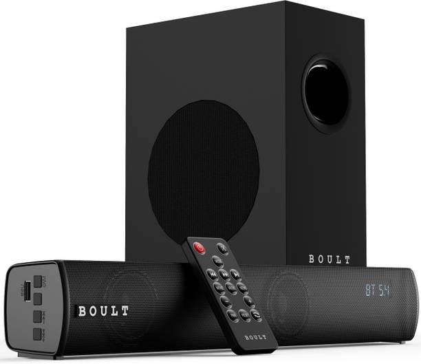 GOBOULT (previously Boult)Bassbox X60 with Subwoofer, 60W Power, 2.1 Channel, 3 EQ Modes 60 W Bluetooth Soundbar