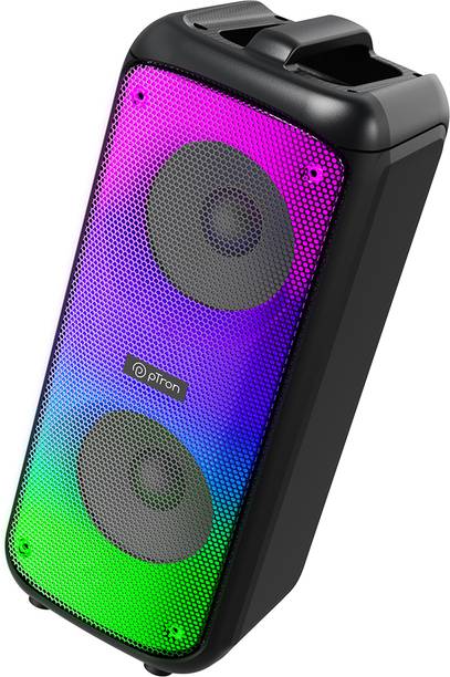 PTron Fusion Beats w/ Pristine Sound, Rhythmic RGB Lights, 6hrs Playtime, Portable 48 W Bluetooth Party Speaker
