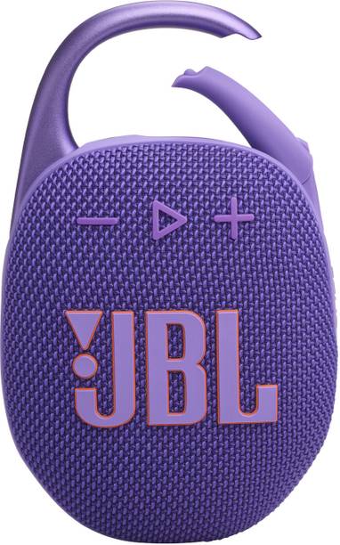 JBL Clip 5 with 12hrs of Playtime,Pro Sound, Integrated Carabiner,Dust & Waterproof 7 W Bluetooth Speaker
