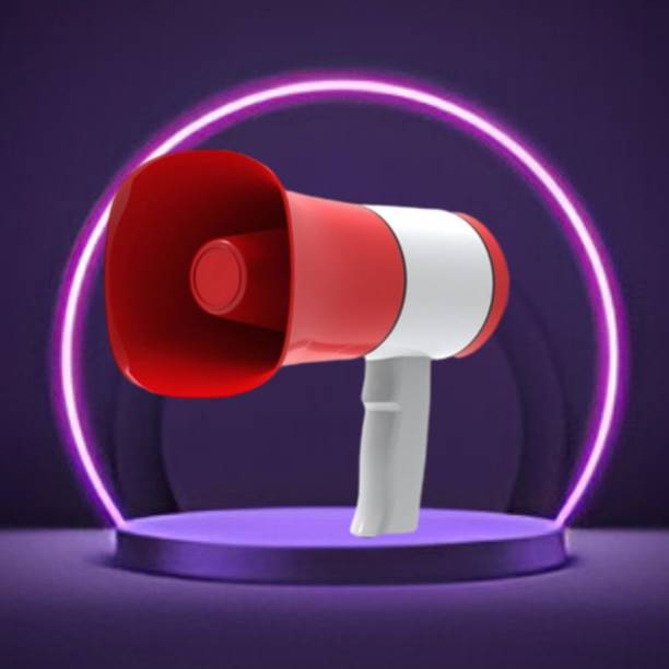 Clairbell N383 BHOPU MEGAPHONE-Enhanced Sound Output,Stylish with USB, TF, 240s recordable 500 W PA Speaker