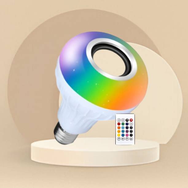 Clairbell Bluetooth Music Bulb Speaker With Remote Control Change Disco light for HomeQ92 Smart Bulb