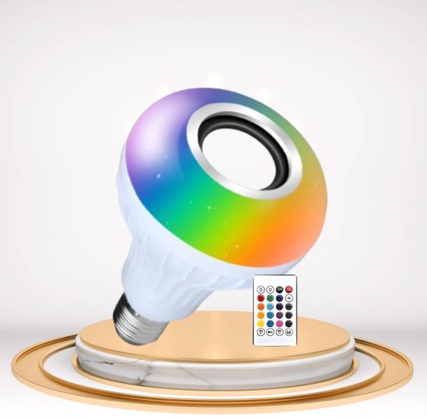 Clairbell Bluetooth Music Bulb Speaker With Remote Control Change Disco light for HomeQ104 Smart Bulb