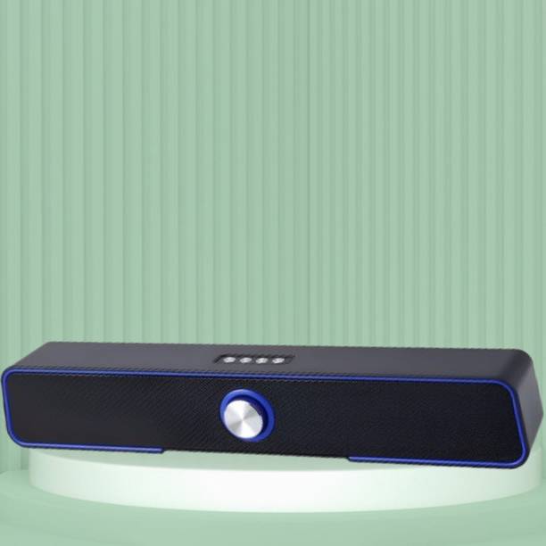 GUGGU Bluetooth Soundbar Speaker with Immersive 3D Surround Sound & 2400mAh BatteyC34 10 W Bluetooth Soundbar