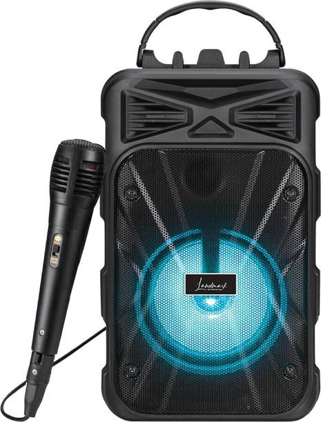 Landmark BT-1081 FMDL Black Bluetooth Wireless Party Speaker With Karaoke Mic 5 W Bluetooth PA Speaker