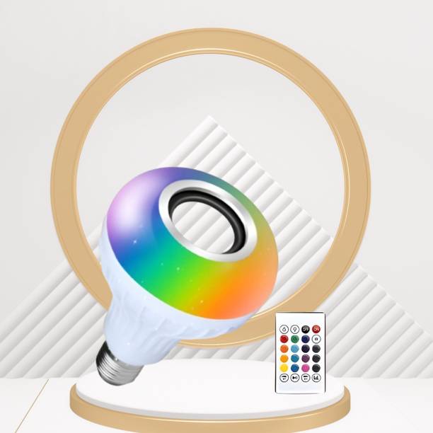 Clairbell Bluetooth Music Bulb Speaker With Remote Control Change Disco light for HomeQ100 Smart Bulb