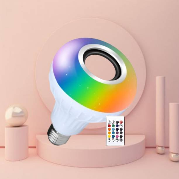 Clairbell Bluetooth Music Bulb Speaker With Remote Control Change Disco light for HomeQ20 Smart Bulb