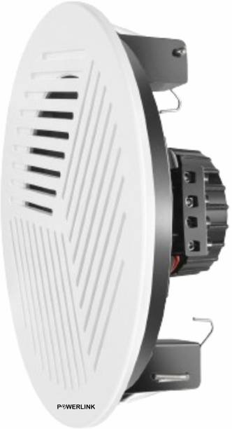 Powerlink 6-Inch 10-Watt Wired Ceiling Speaker (Pack of 1, Plastic Grill) (With LMT) 10 W PA Speaker