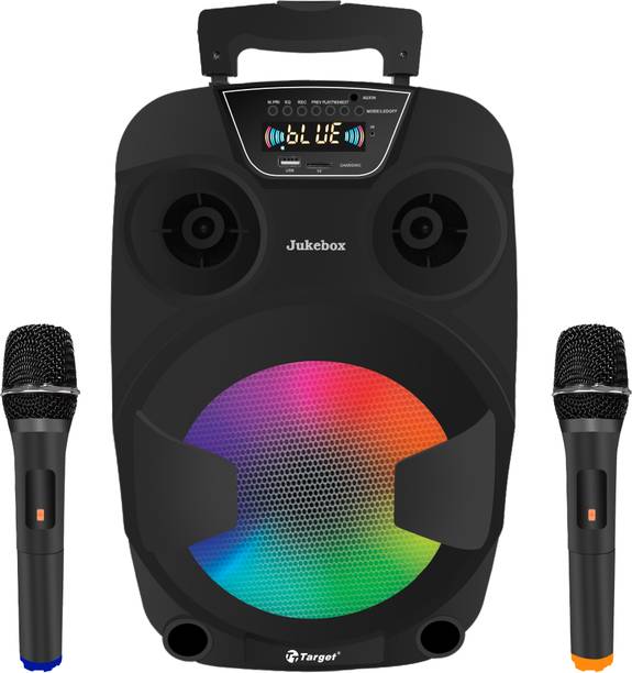 Target Target TT-PSI-830 Trolley Karaoke Speaker System with 2 Wireless Mics, 80W RMS 80 W Bluetooth PA Speaker
