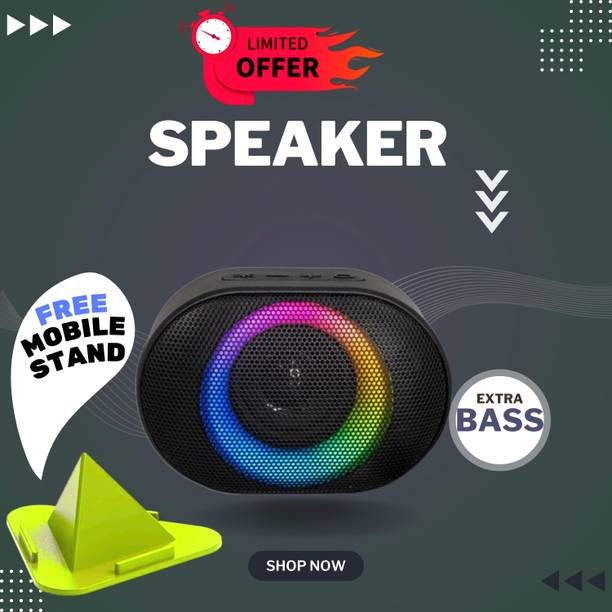 Clairbell 10W Bluetooth Speaker with 6 Hours Wireless Playback ,RGB Light speakerGH119 10 W Bluetooth Party Speaker