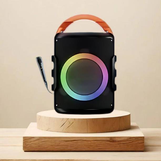 FRONY DJ Box 20W Bluetooth Speaker with FM Radio, Mic, RGB Light & 4 hour's backJK520 20 W Bluetooth Party Speaker