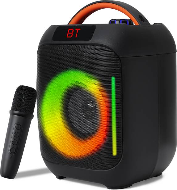 KRISONS Krx-Boom 35 Watts With Free Wireless Mic & in Built FM,USB,AUX and TWS 35 W Bluetooth Party Speaker