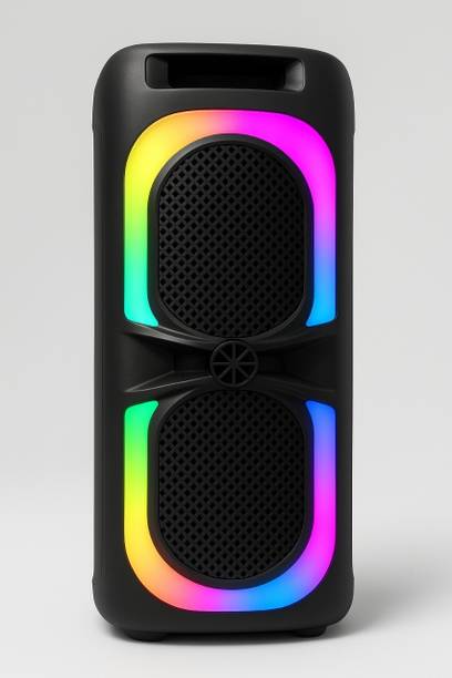ZESSQAA 4 Inch*2/ 10 hours play time BT TWS Mic RGB light FM USB AUX 40 W Bluetooth Party Speaker