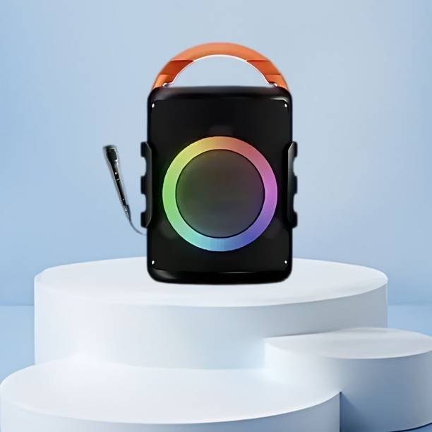 GUGGU DJ Box 20W Bluetooth Speaker with FM Radio, Mic, RGB Light & 4 hour's backQO470 20 W Bluetooth Party Speaker