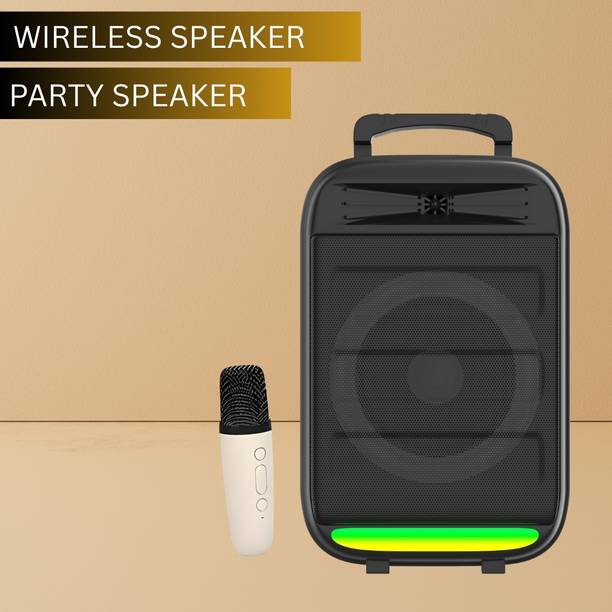 SACRO Monster (BLUETOOTH TROLLEY SPEAKER) High Bass Sound Quality With Karaoke MicI282 35 W Bluetooth Party Speaker