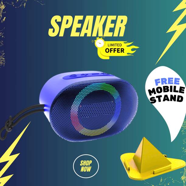 Clairbell 10W Bluetooth Speaker with 6 Hours Wireless Playback ,RGB Light speakerGH12 10 W Bluetooth Party Speaker