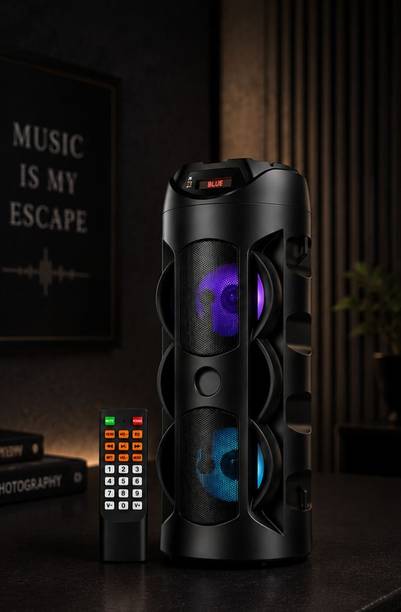APH PRIME DJ Speaker & Sound Box . 40W Tower Speaker | Dual Woofer RGB Lights | Remote | 40 W Bluetooth Party Speaker
