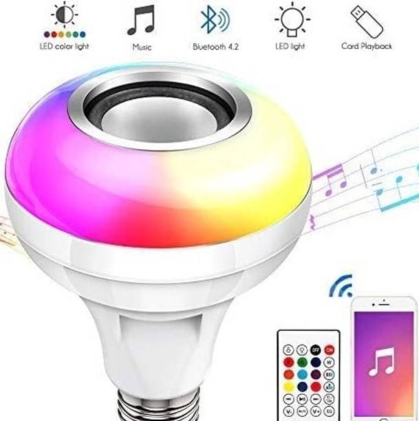 laxmi gold RGB Color changing LED Smart Music Remote Control Bulb 5 W Bluetooth Party Speaker