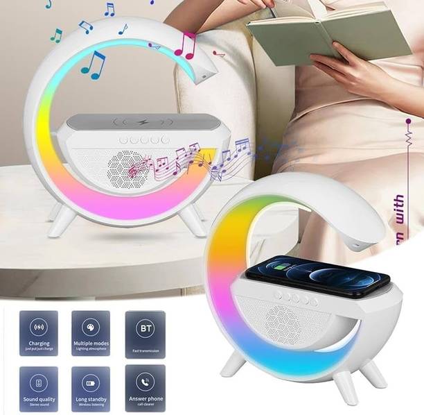 ENMORA g shape Speaker RGB Colour Light Google Assistant (White)vcx25 56 W Bluetooth Party Speaker