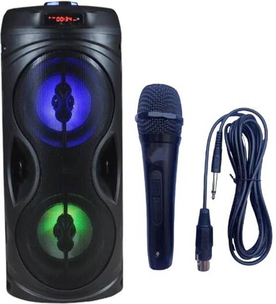 REEPUD Bluetooth Party Speaker with Wired Mic, BT V5.0, AUX, USB 30 W Bluetooth Party Speaker