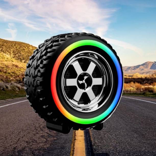 Soft Cart RGB tyre Design Wireless Bluetooth Speaker with Big bass 10 W Bluetooth Party Speaker