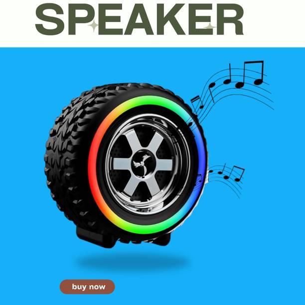 Clairbell DJ BOX Tyre Bluetooth Speaker Powerful Sound,Indoor &Outdoor with RGB LightXO149 12 W Bluetooth Party Speaker